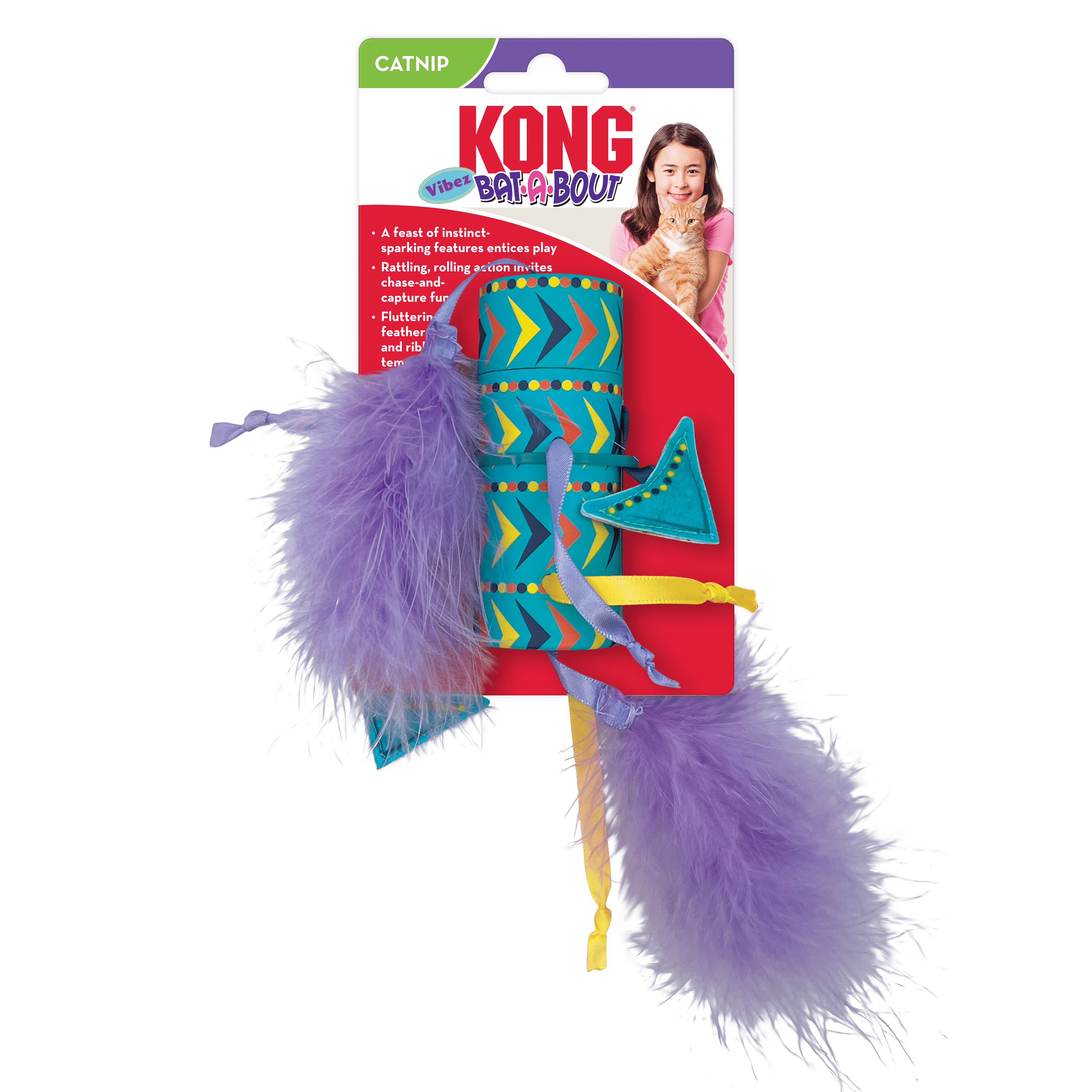 Kong Bat-A-Bout Vibez Roller - The Pet Source