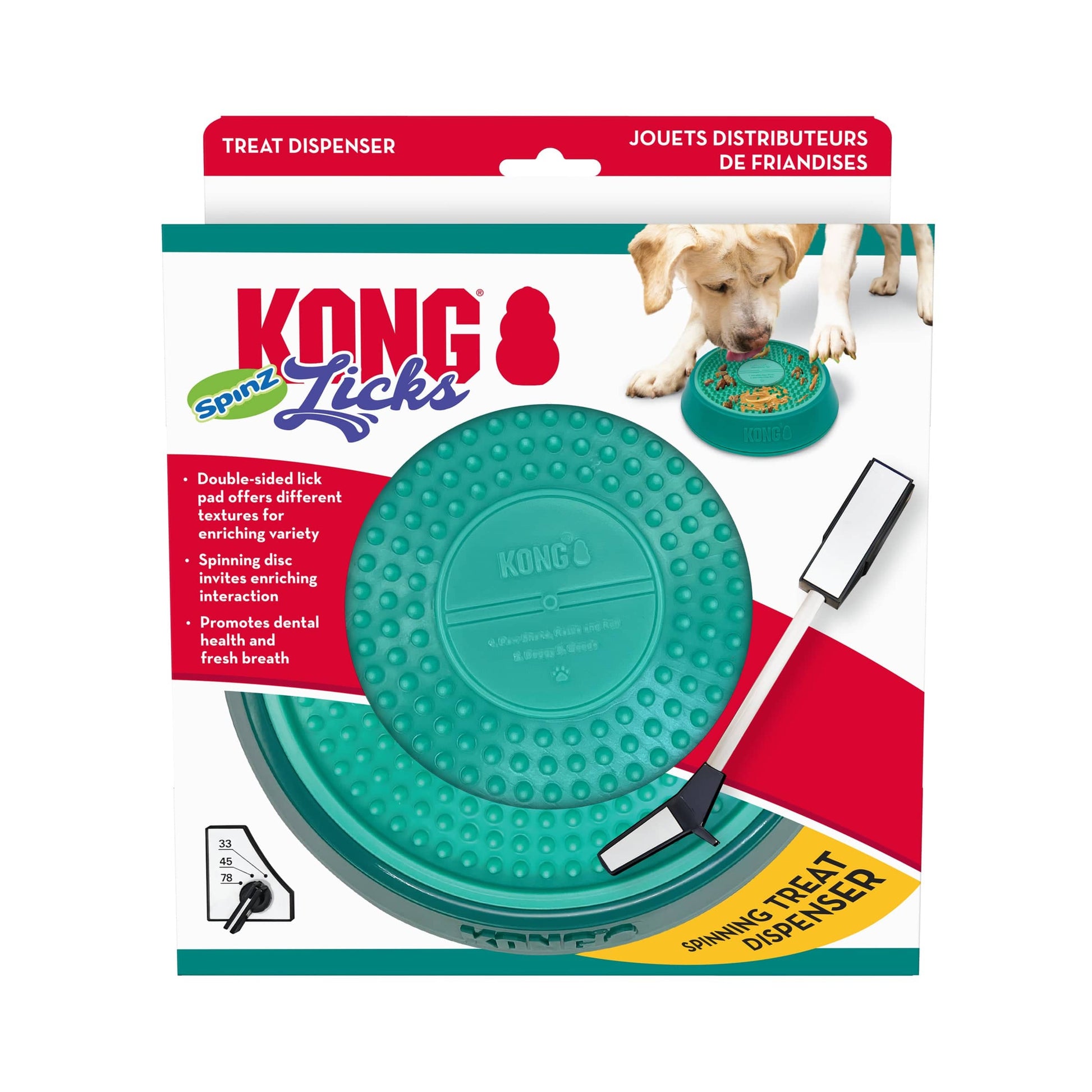 Kong Licks Spinz - Large - The Pet Source