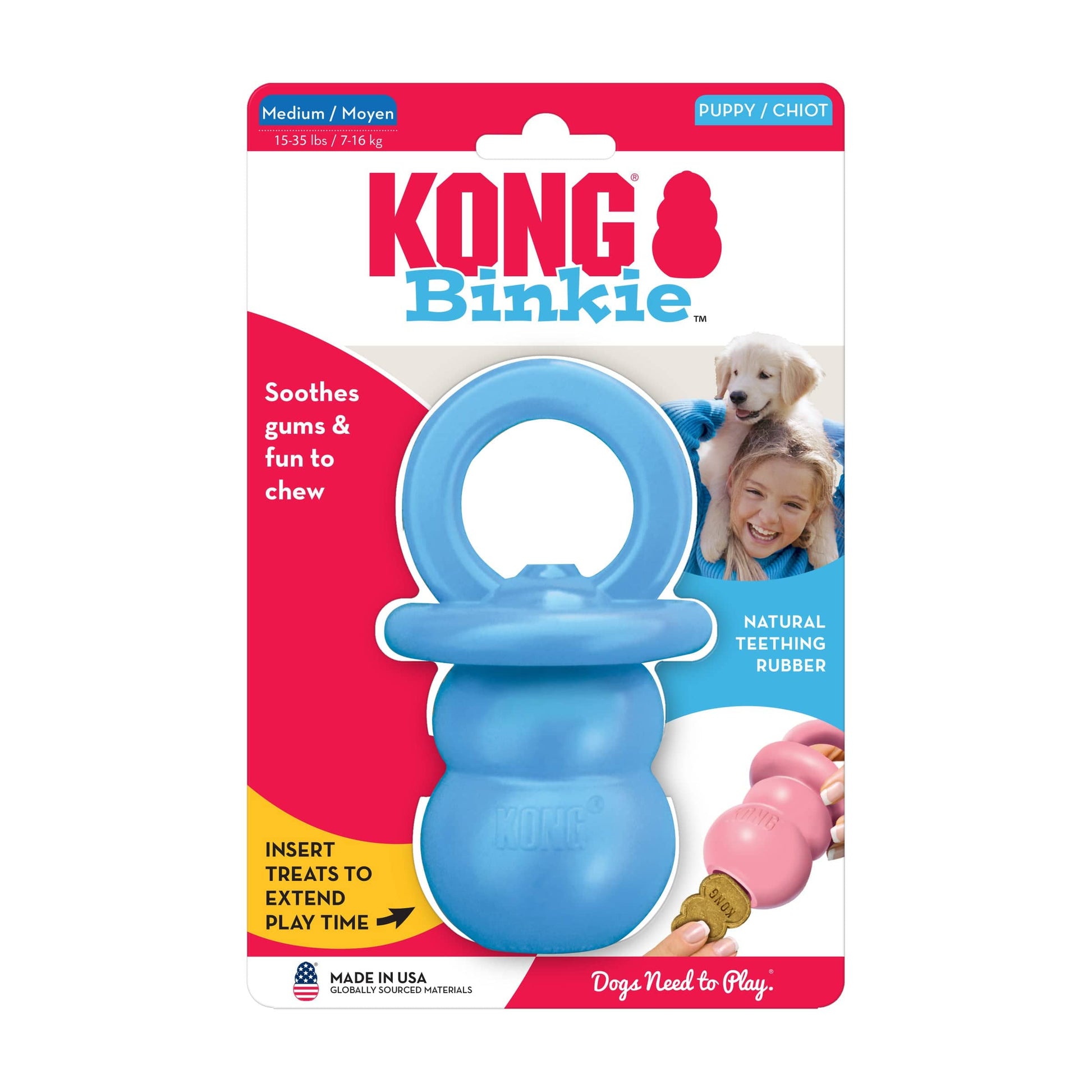 Kong Puppy Binkie - Medium - The Pet Source