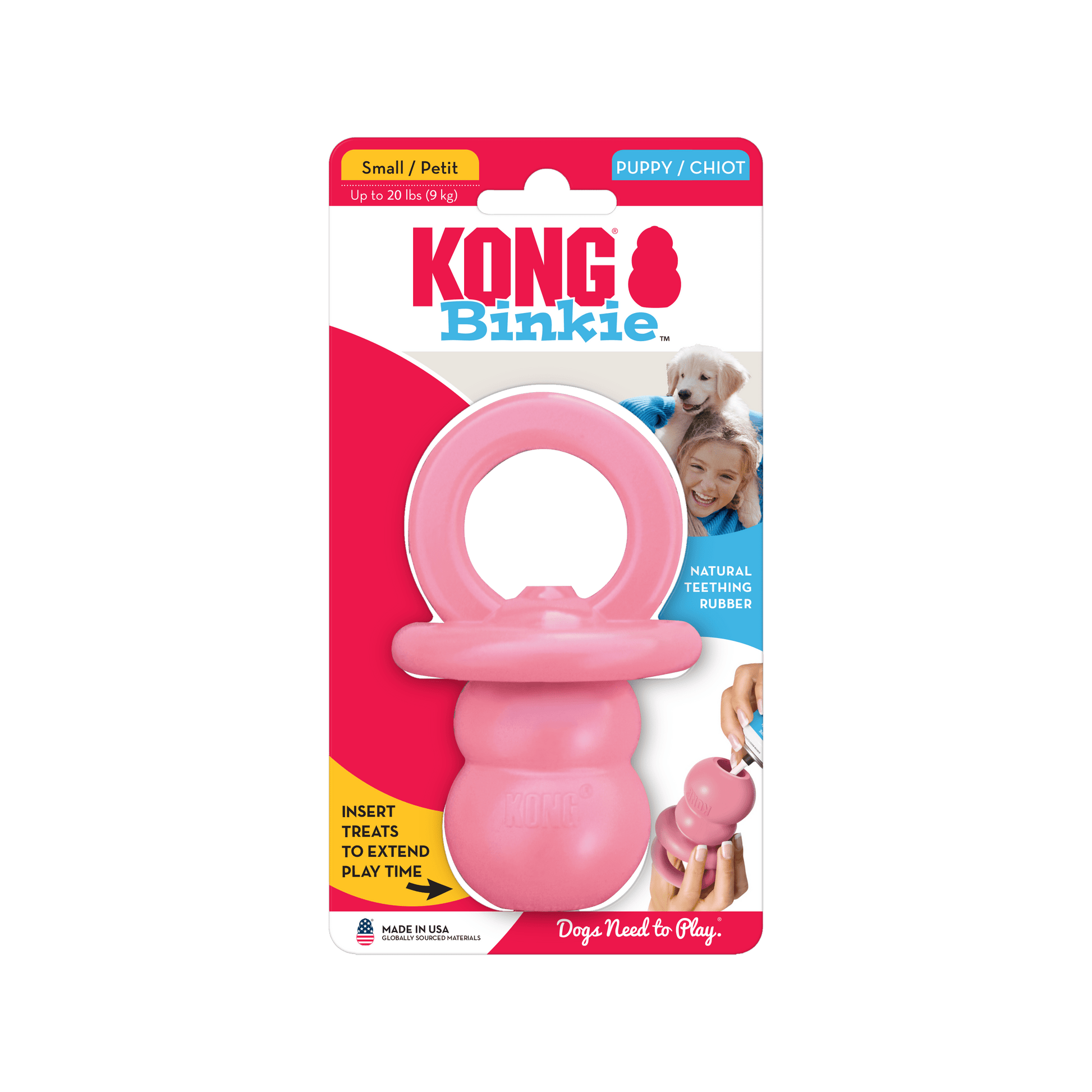 Kong Puppy Binkie - Small - The Pet Source