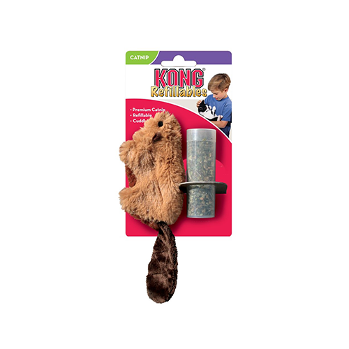 KONG Refillables Beaver Cat Toy - The Pet Source