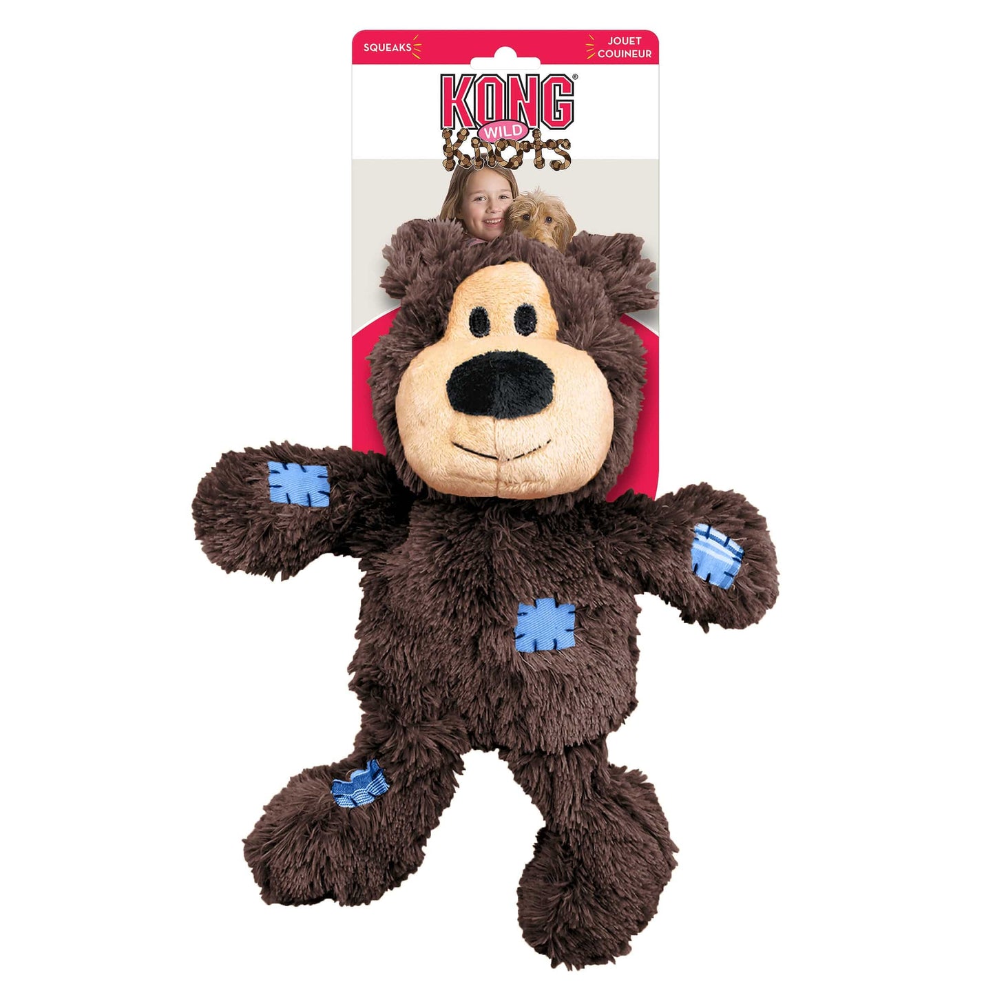 Kong Wild Knots Bear - Assorted Colors - Extra Large - The Pet Source