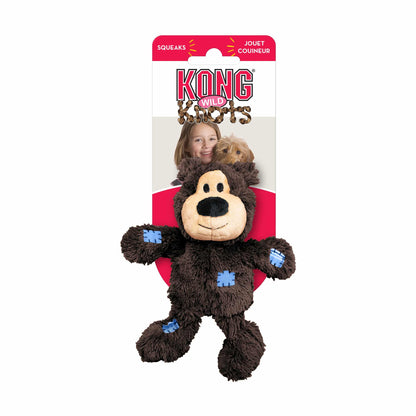Kong Wild Knots Bear - Assorted Colors - Extra Small - The Pet Source