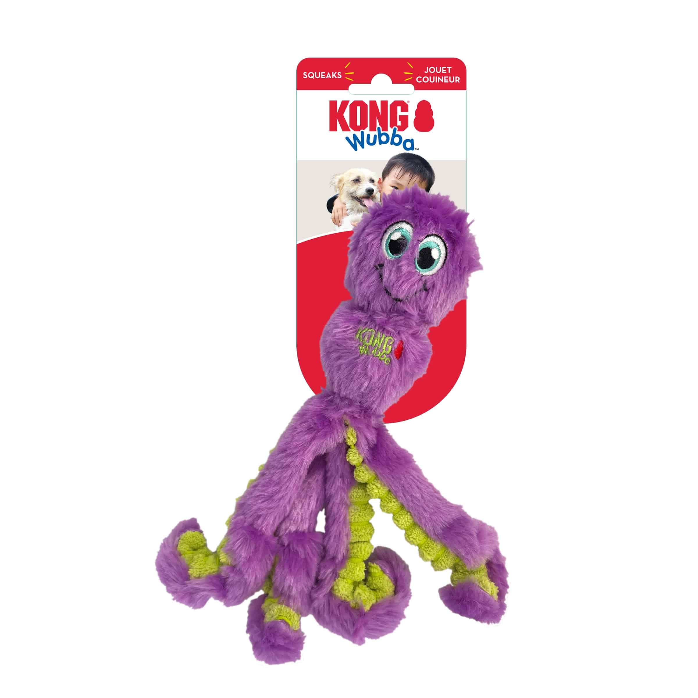 Kong Wubba Octopus - Assorted Colors - Large - The Pet Source