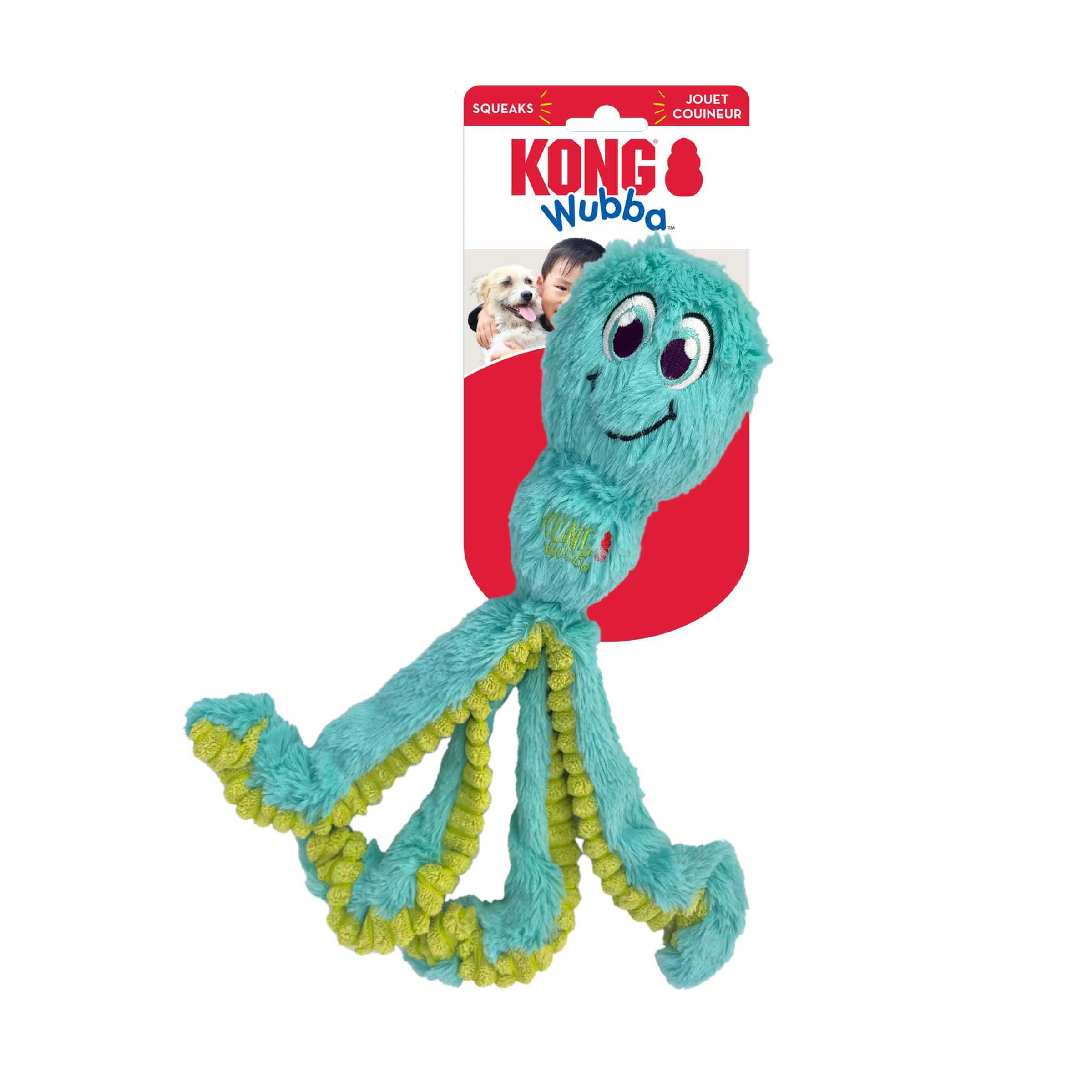 Kong Wubba Octopus - Assorted Colors - Large - The Pet Source