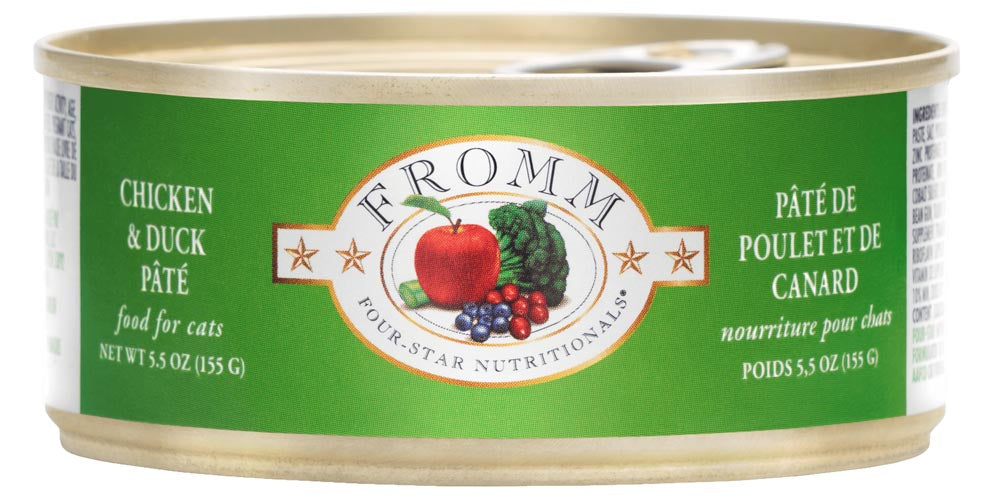 Fromm Four Star Chicken & Duck Pâté Wet Cat Food - 155g - The Pet Source