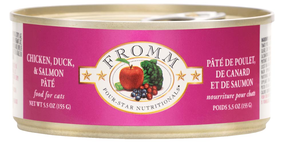 Fromm Four Star Chicken, Duck, & Salmon Pâté Wet Cat Food - 155g