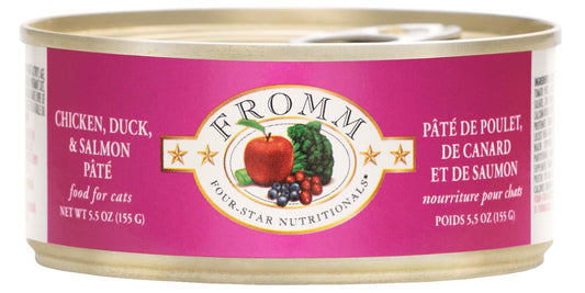 Fromm Four Star Chicken, Duck, & Salmon Pâté Wet Cat Food - 155g - The Pet Source