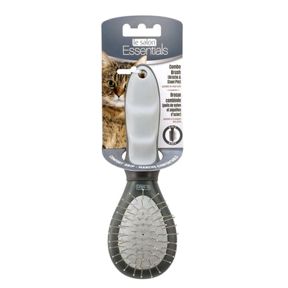 Le Salon Essentials Cat Bristle/Steel Pin Combo Brush - Small - The Pet Source