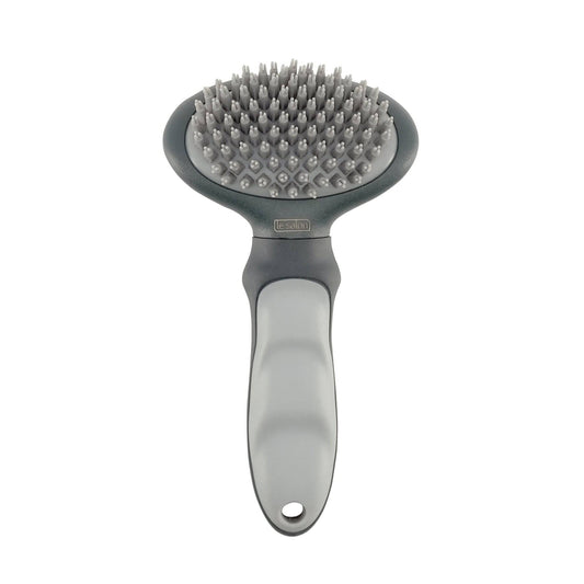 Le Salon Essentials Cat Rubber Slicker Brush - The Pet Source