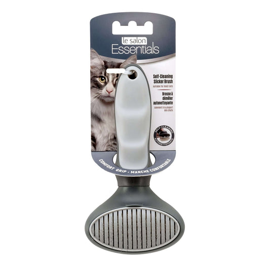 Le Salon Self-Cleaning Slicker Brush for Cats - The Pet Source