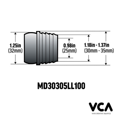 Multiadapter 3035LL100 – 30mm-35mm Pipe to 1in Jumbo Modular Hose Flex-Series Adapter - The Pet Source
