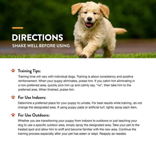 NaturVet Potty Here Training Aid Spray - 8oz - The Pet Source