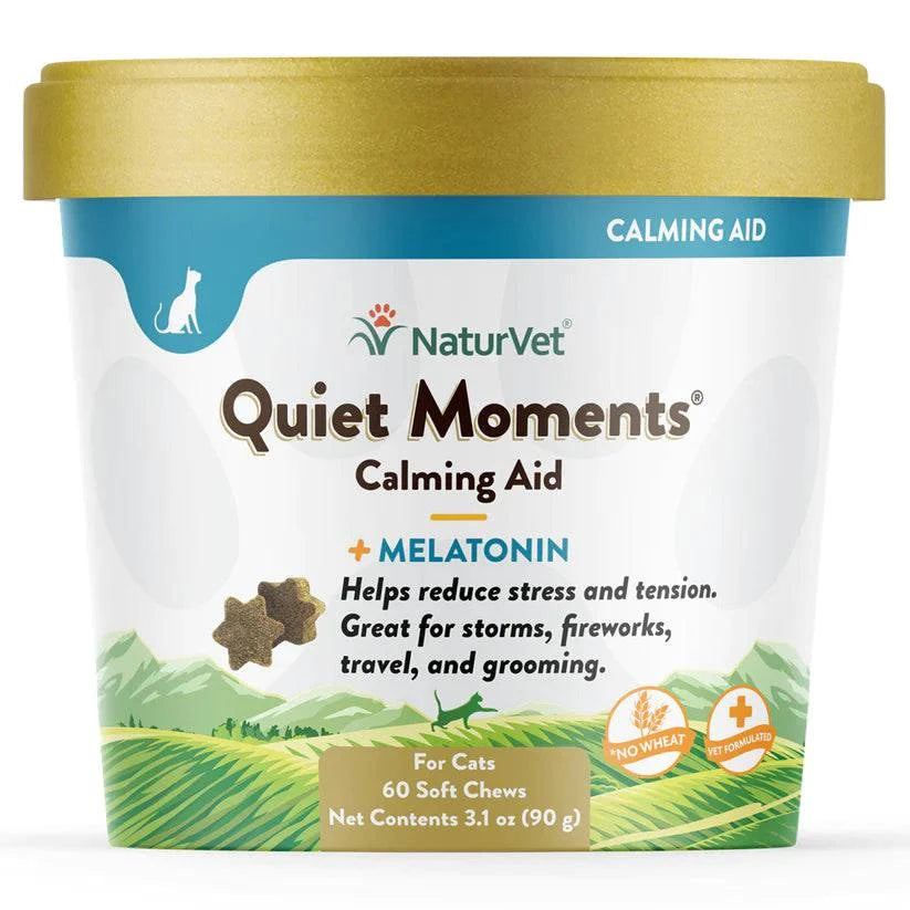 NaturVet Quiet Moments Cat Soft Chews - 60ct - The Pet Source