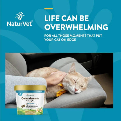 NaturVet Quiet Moments Cat Soft Chews - 60ct - The Pet Source