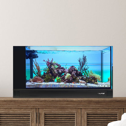 Innovative Marine NUVO Fusion Pro 2 - 20 Peninsula AIO Aquarium w/ APS Pedestal - Black - The Pet Source