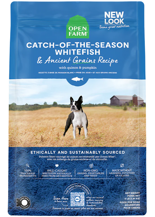Open Farm Catch-of-the-Season Whitefish & Ancient Grains Dry Dog Food - 22lb - The Pet Source