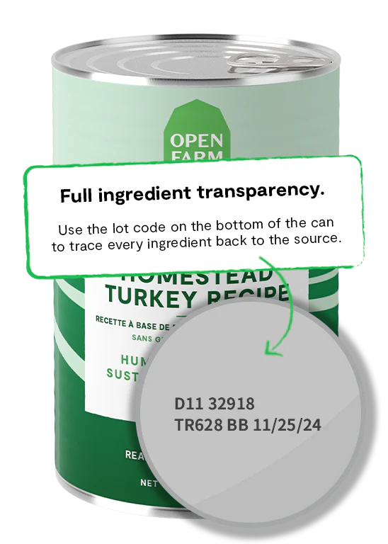 Open Farm Homestead Turkey Pâté Wet Dog Food - 12.5oz - The Pet Source