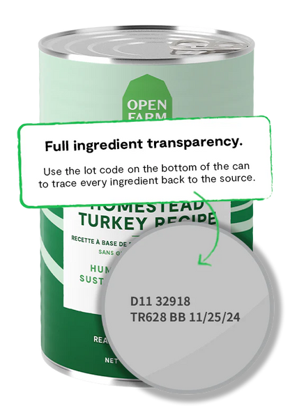 Open Farm Homestead Turkey Pâté Wet Dog Food - 12.5oz - The Pet Source