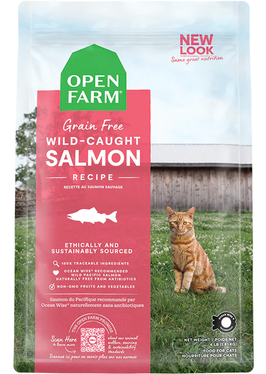 Open Farm Homestead Wild Caught Salmon Dry Cat Food - 8lb - The Pet Source