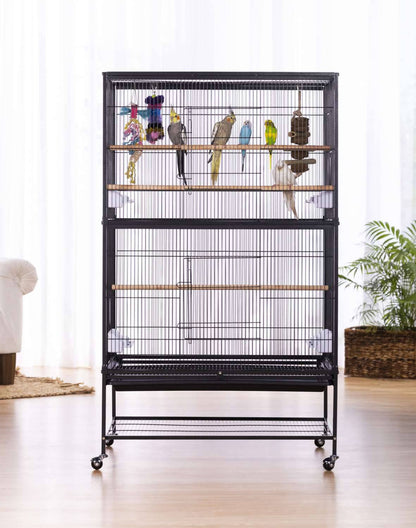 Prevue Pet Flight Bird Cage - Black - The Pet Source