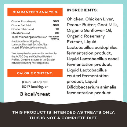 Primal Freeze Dried Raw Dog Treats You're My Butter Half Chicken, Peanut Butter & Goat Milk - 2oz - The Pet Source