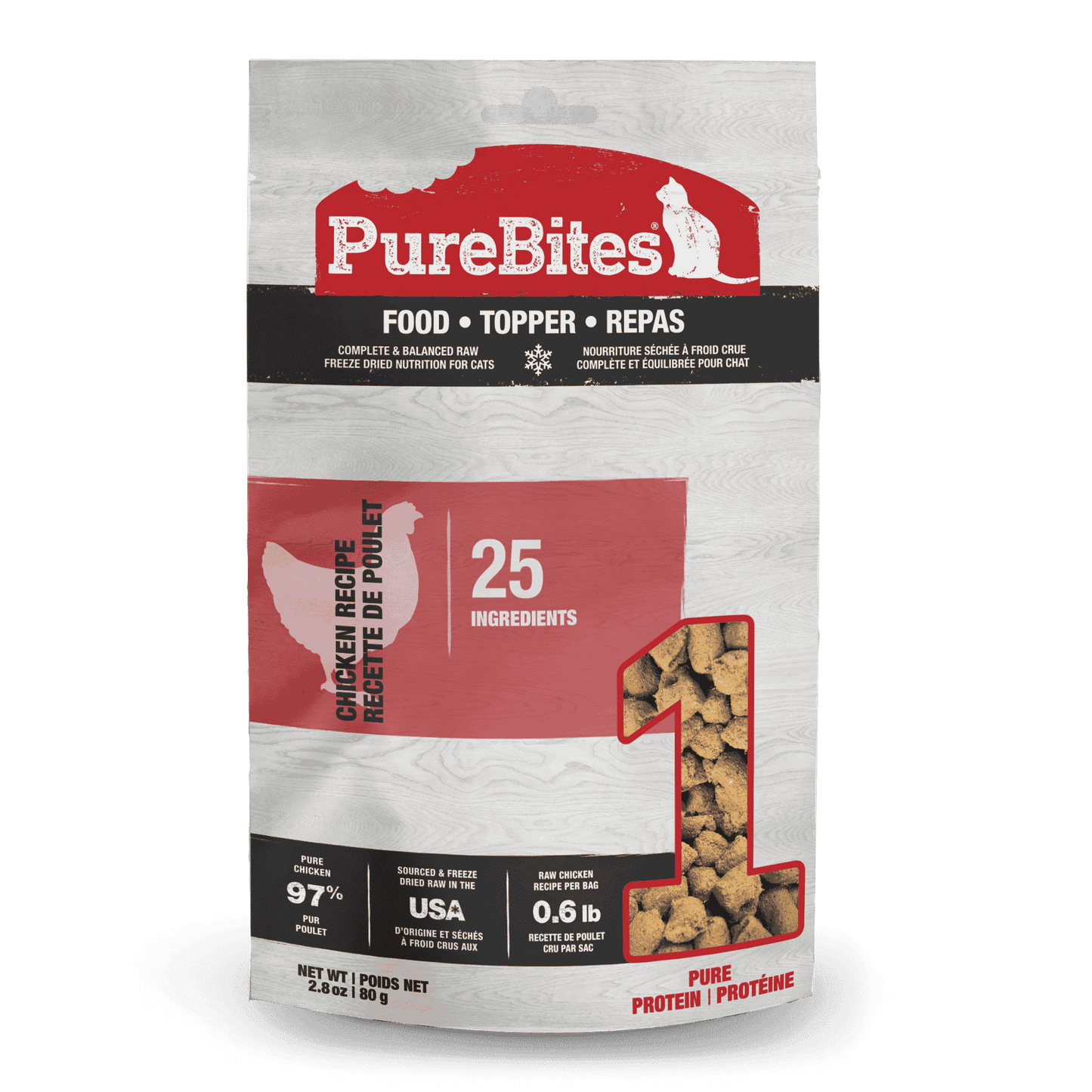 PureBites Chicken Recipe Cat Food Toppers 80 gm - The Pet Source