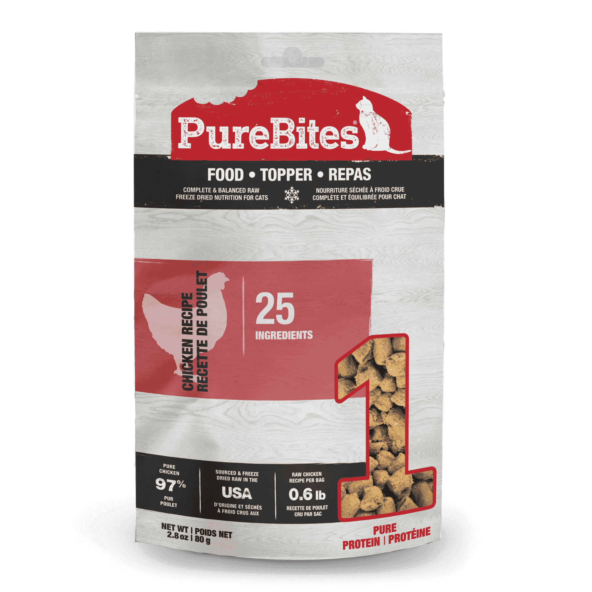 PureBites Chicken Recipe Cat Food Toppers 80 gm - The Pet Source