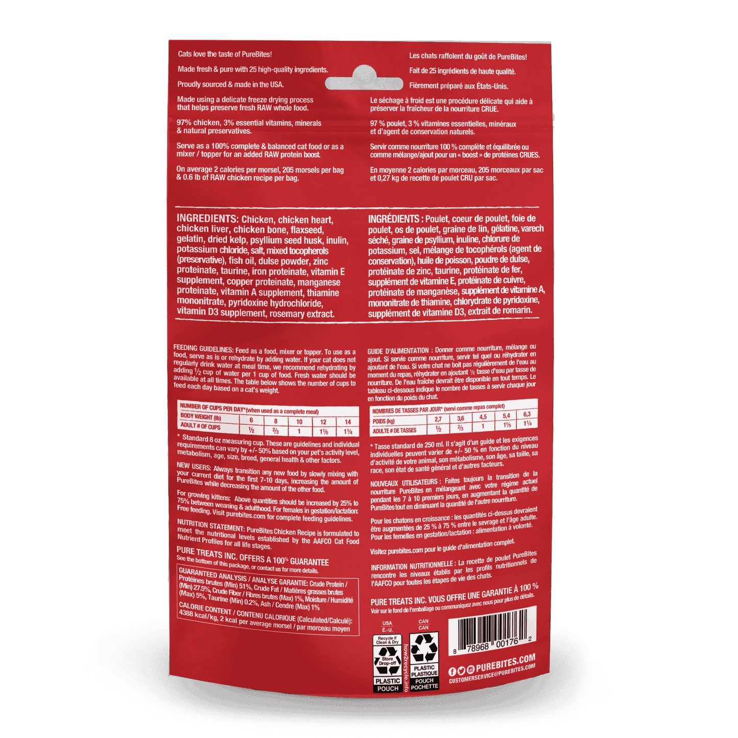 PureBites Chicken Recipe Cat Food Toppers 80 gm - The Pet Source