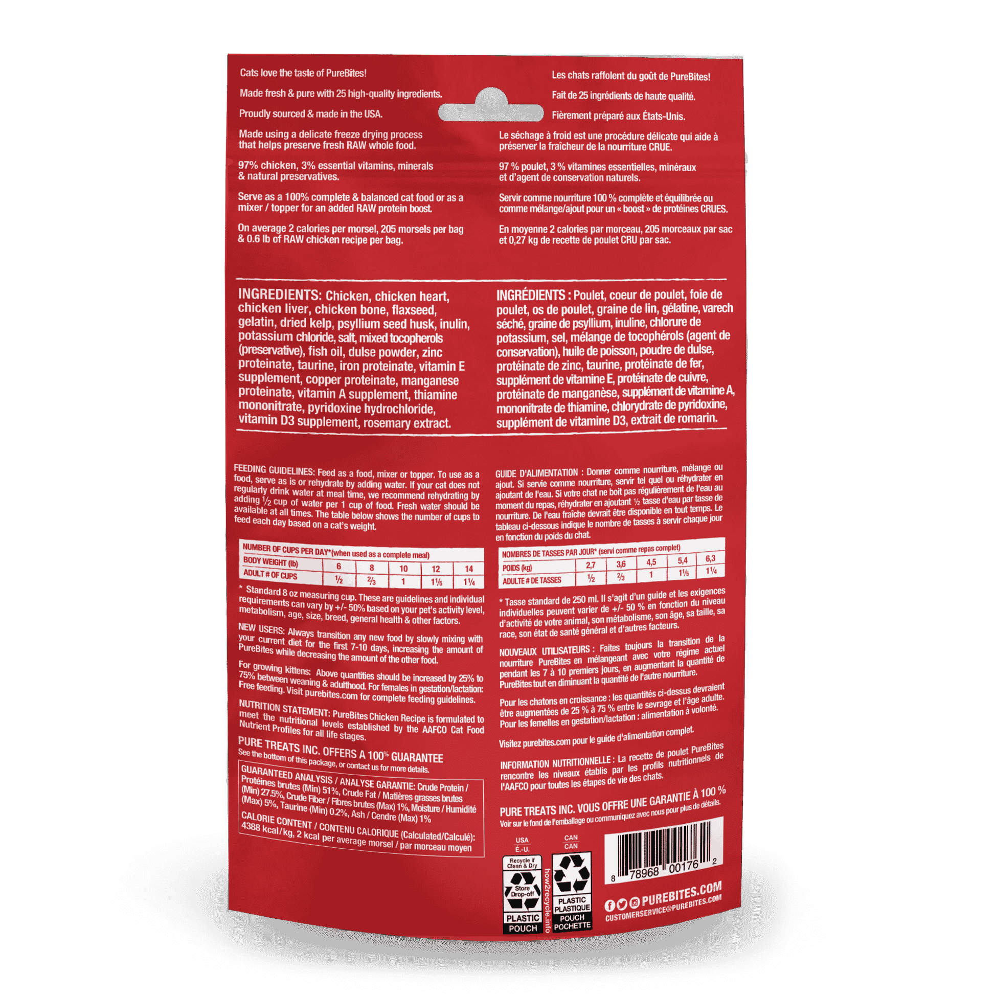 PureBites Chicken Recipe Cat Food Toppers 80 gm - The Pet Source