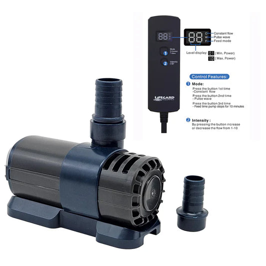 Lifegard Aquatics Quiet One DC Pump with Controller - 475 GPH - The Pet Source