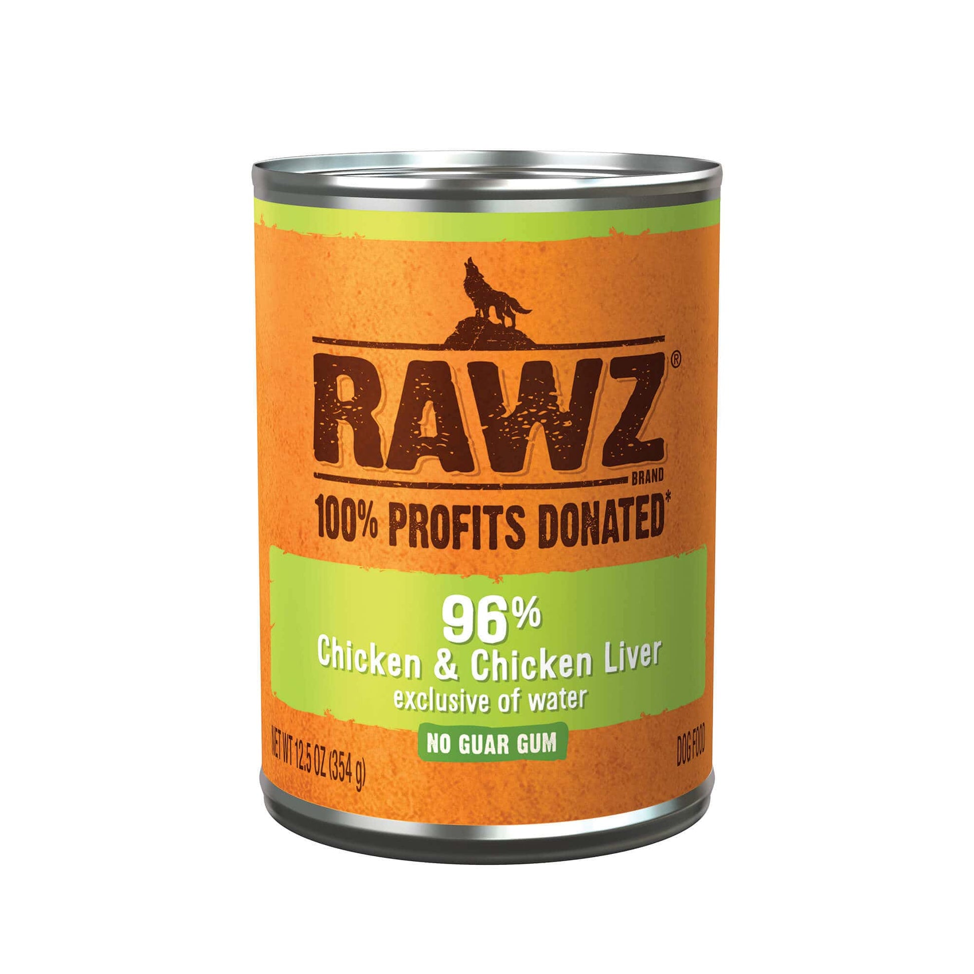 RAWZ 96% Chicken & Chicken Liver Dog Food - Pate - 12.5 oz - The Pet Source