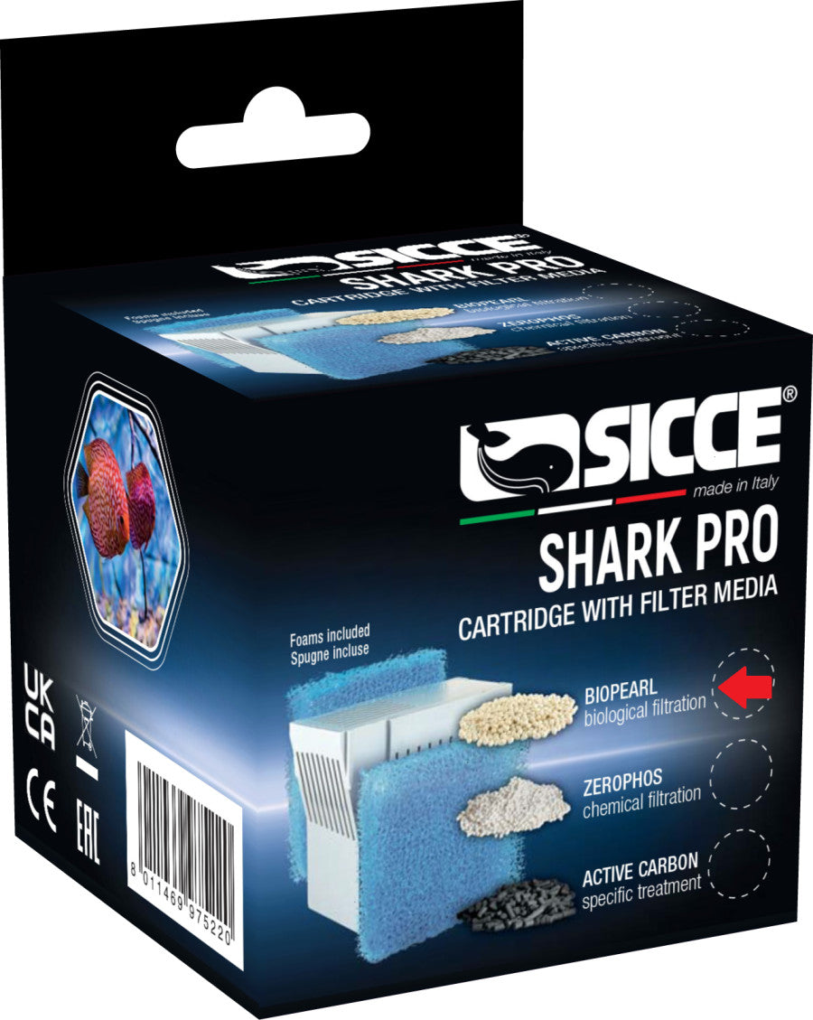 Sicce Shark Pro BioPearl Cartridge with 20Ppi Sponge - The Pet Source