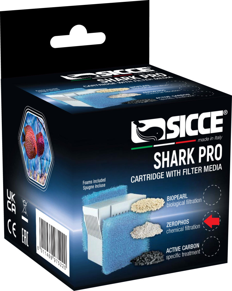 Sicce Shark Pro Zerophos Cartridge with 20Ppi Sponge - The Pet Source
