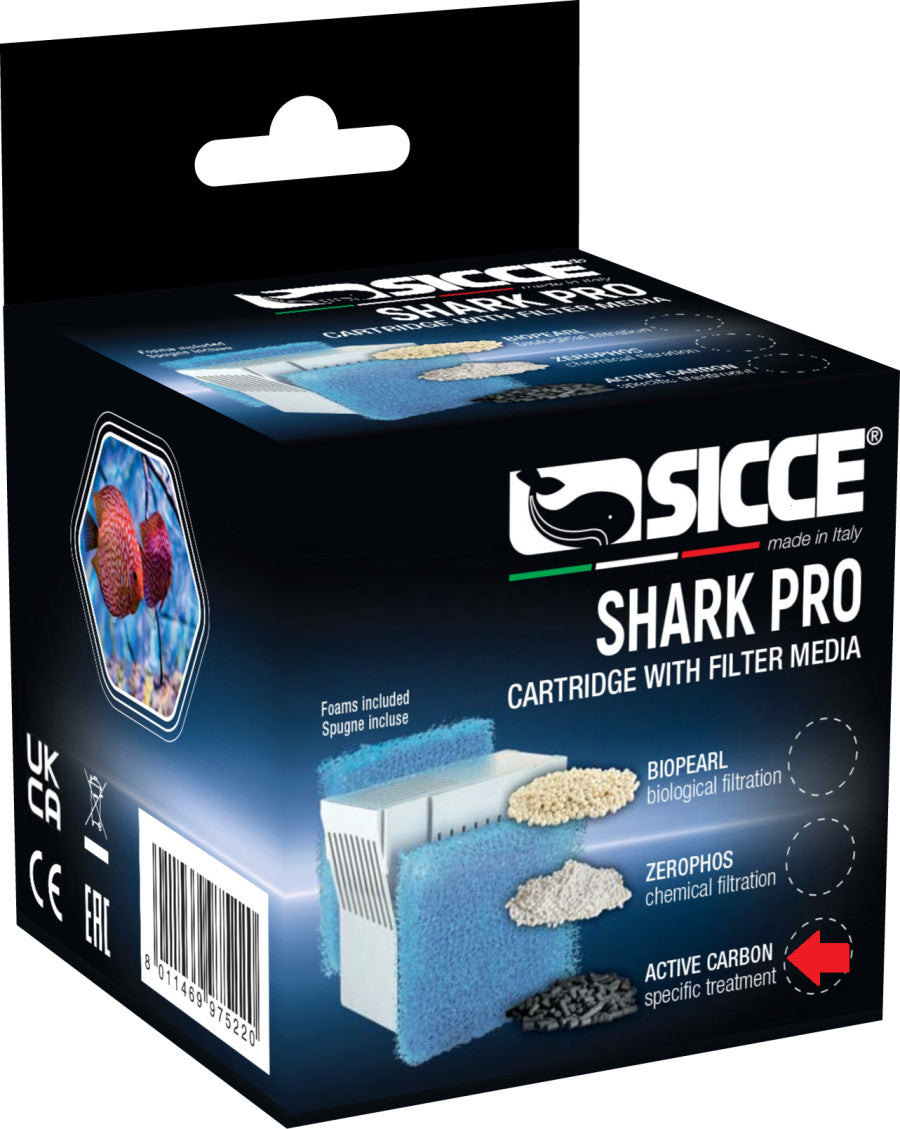 Sicce Shark Pro Carbon Cartridge with 20Ppi Sponge - The Pet Source