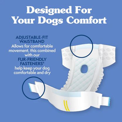 Simple Solution Disposable Female Dog Diapers Small - 12 pack - The Pet Source