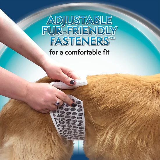 Simple Solution Disposable Male Dog Wraps Medium - 12 pack - The Pet Source