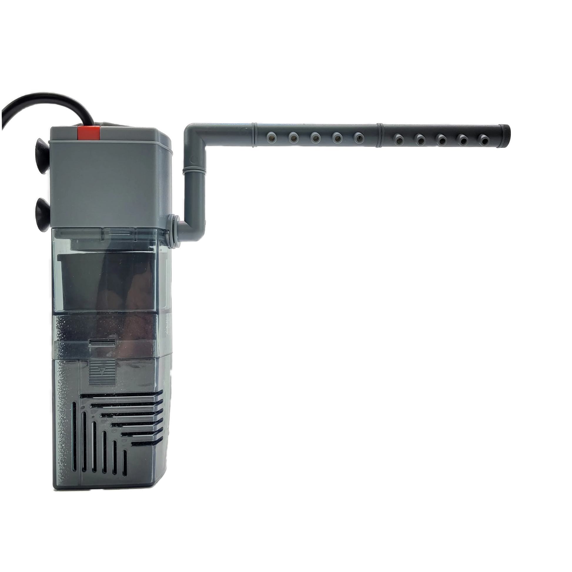 Lifegard Aquatics 3-in-1 Nano Aquarium Internal Filter with 92 GPH Pump & Activated Carbon Media - The Pet Source