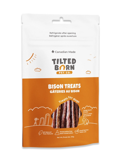 Tilted Barn Bison Treats For Dogs - 100g - The Pet Source