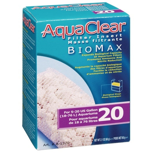 AquaClear 20 Bio-Max Filter Insert - 1 pack - The Pet Source