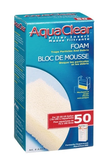 AquaClear 50 Foam Filter Insert - 1 pack - The Pet Source