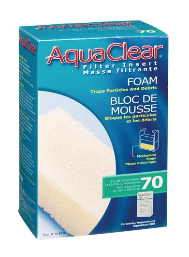 AquaClear 70 Foam Filter Insert - 1 pack - The Pet Source