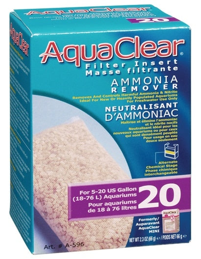 AquaClear 20 Ammonia Remover Filter Insert - 1 pack - The Pet Source