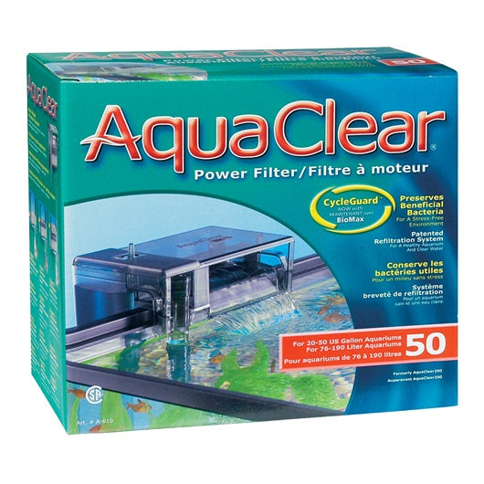 AquaClear 50 Power Filter, 189 L (50 US Gal.) - The Pet Source