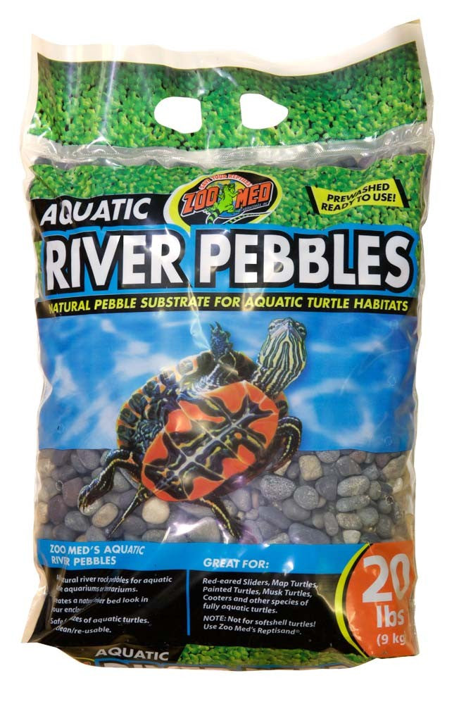 Zoo Med Aquatic River Pebbles - 10 lb - The Pet Source