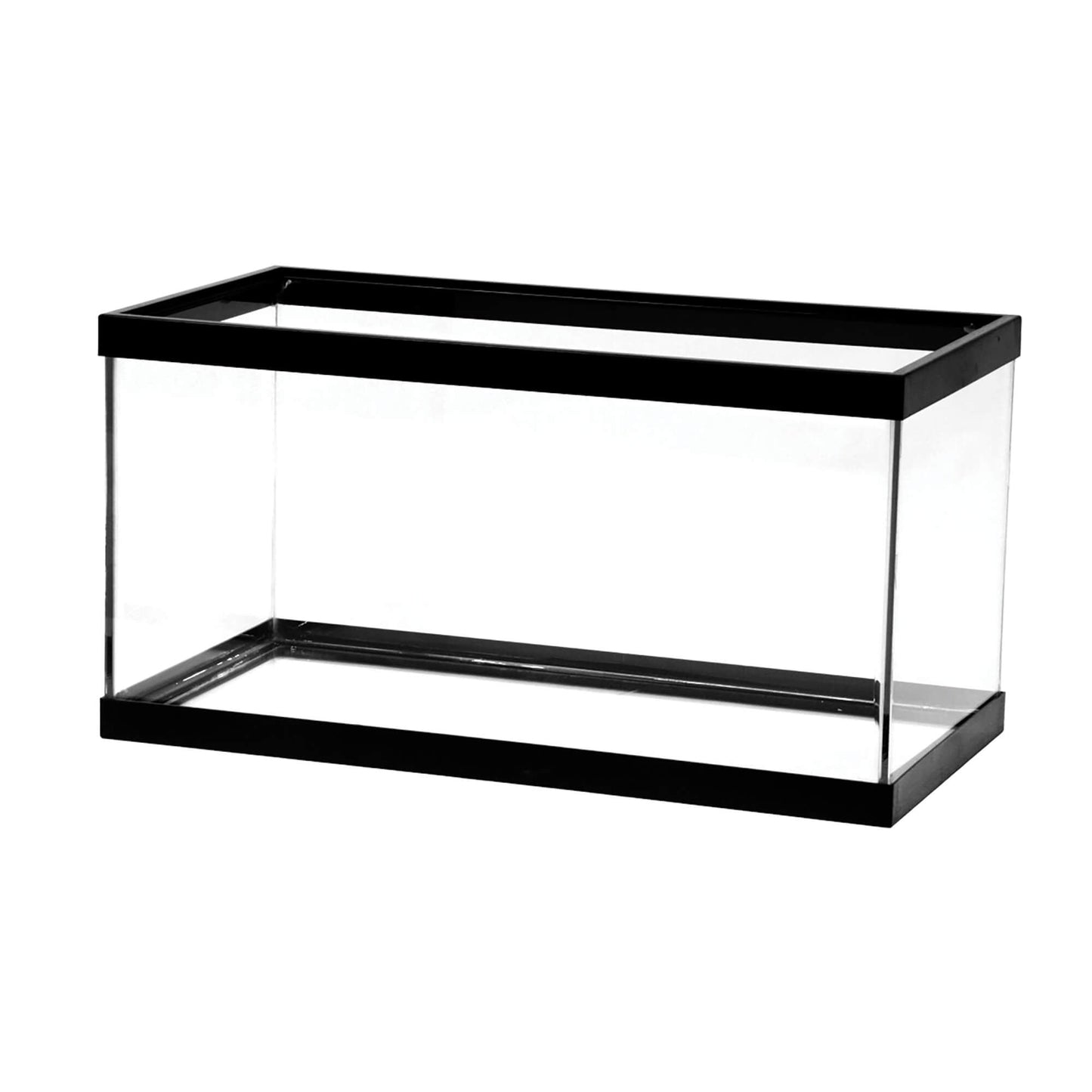 Aqueon Standard Rectangular Aquarium Black Trim 15 Gal - The Pet Source