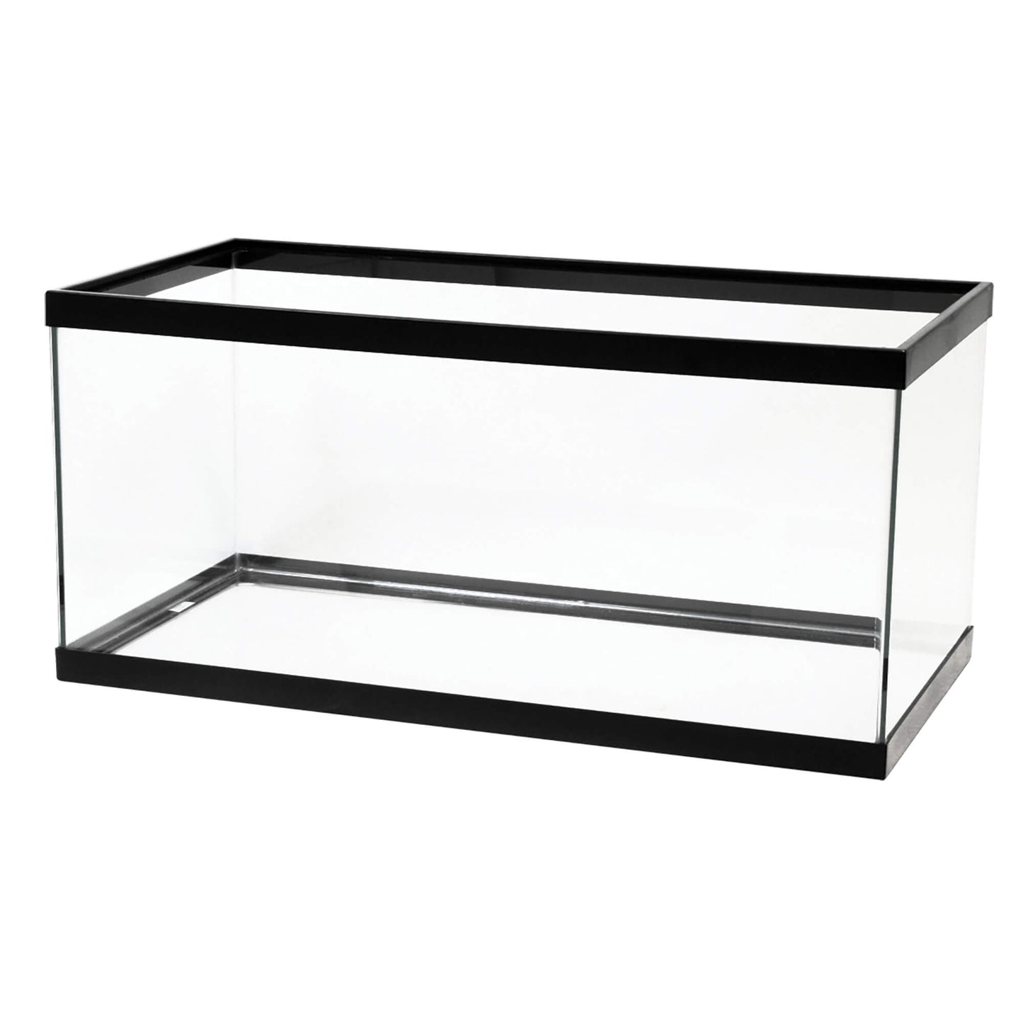 Aqueon Standard Rectangular Aquarium Black Trim 40 Gal Breeder - The Pet Source