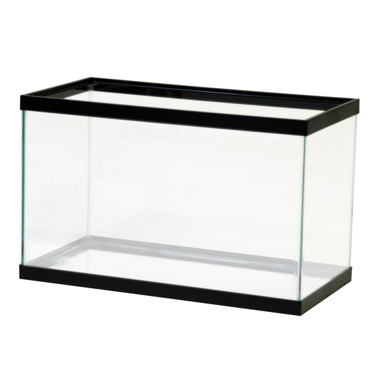 Aqueon Standard Rectangular Aquarium Black Trim 10 Gal - The Pet Source