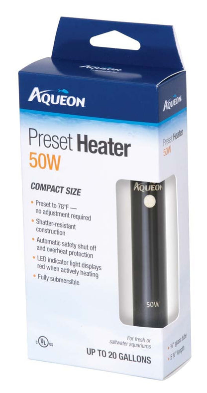 Aqueon Preset Heater - 50 watt - The Pet Source