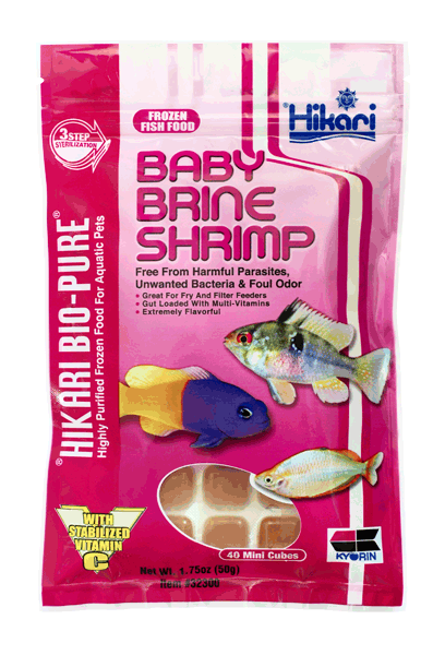 Hikari Bio-Pure Frozen Baby Brine Shrimp Mini Cubes Cube Pack - 1.75oz - The Pet Source